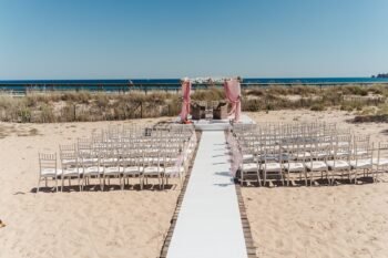 Tivoli Duna Beach Ceremony with ocean view Weddings in Lagos, Portugal